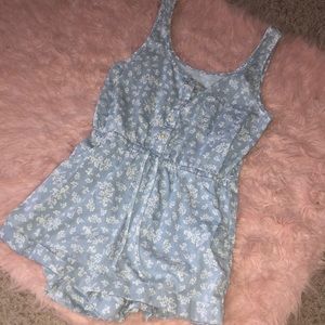 Floral Button Up Romper